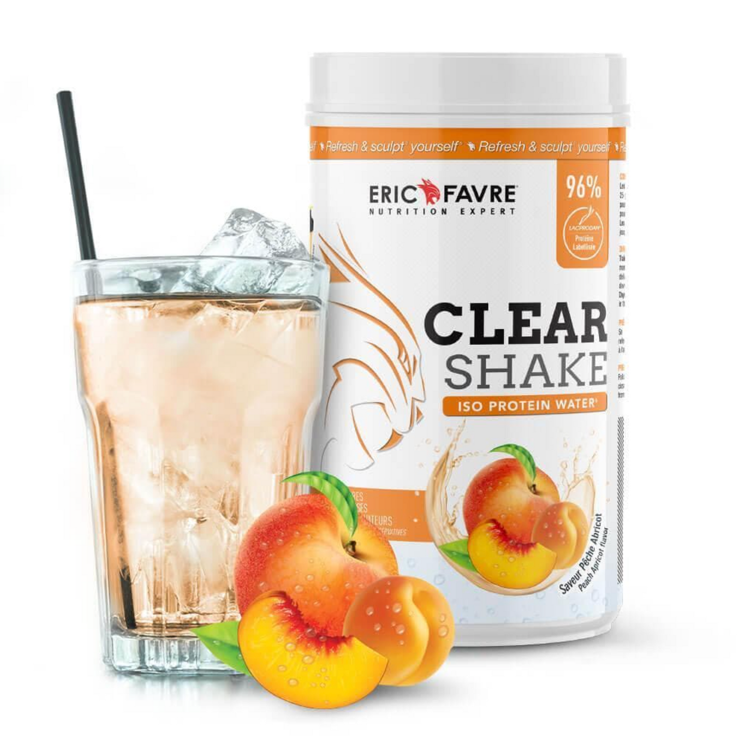 Clear Shake PÊCHE ABRICOT - Iso Protein Water- ERIC FAVRE