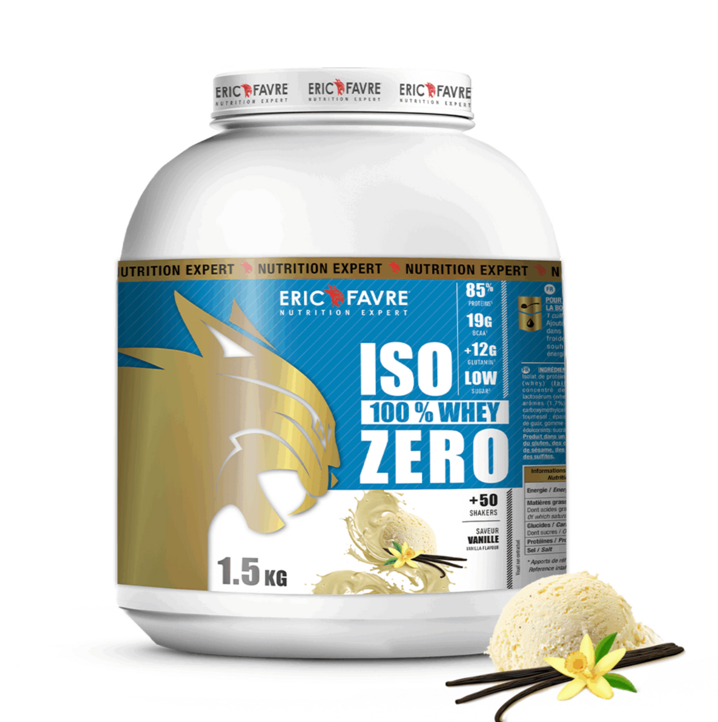 Iso Zero 100% Whey Protéine VANILLE - ERIC FAVRE