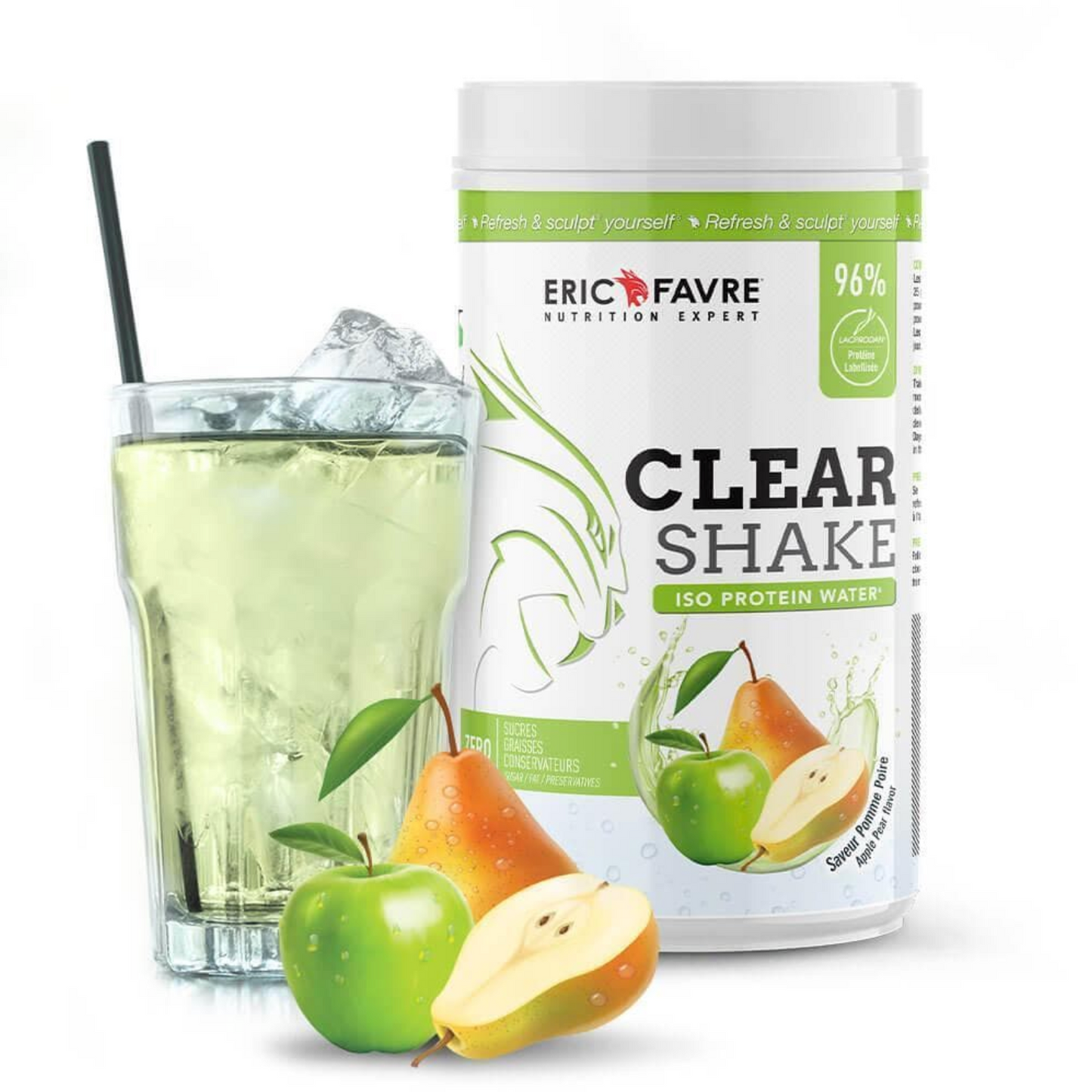 Clear Shake POMME POIRE - Iso Protein Water- ERIC FAVRE